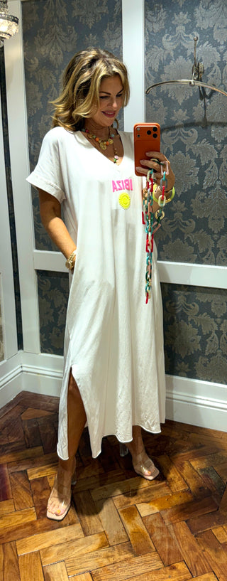 Ibiza Cotton Dress - Cream