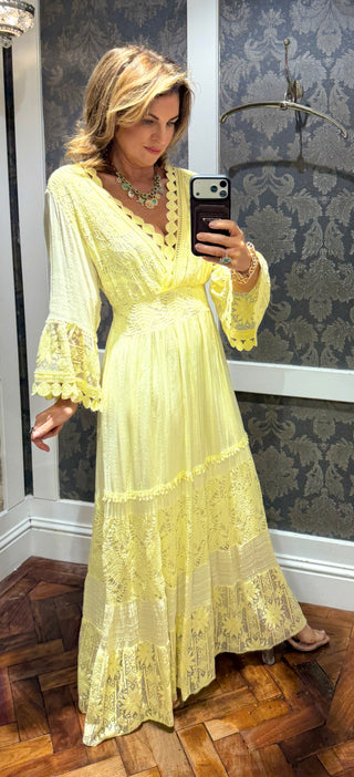 Calista Dress - Yellow