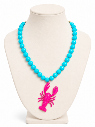 Lobster Necklace - Turq