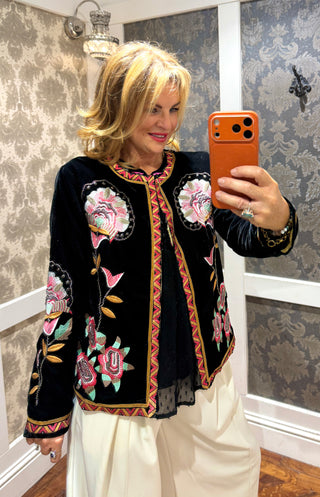 Gibraltar Velvet Jacket Derhy - Black