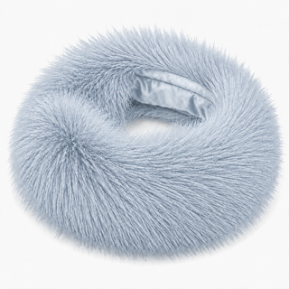 Fur Headband - Blue