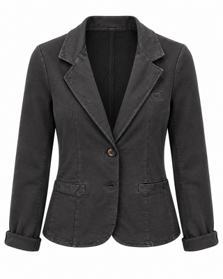 Remmy Jersey Jacket - Black