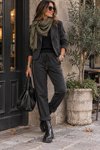 Remmy Jersey Pant - Black