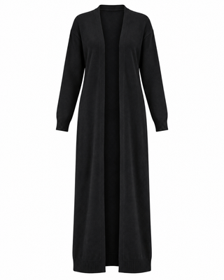 Nevaya Longline cardigan - Black
