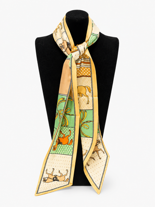Silk Neck Scarf- Mint