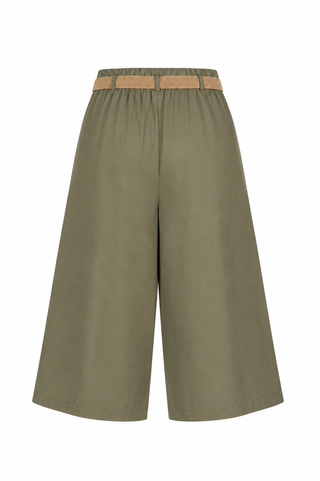 Kate Culotte with Belt - Khaki