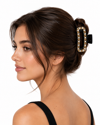Claw Clip Chanel Inspired -Rectangle