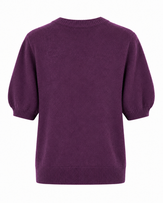 Amour Embroidered Knit - Purple