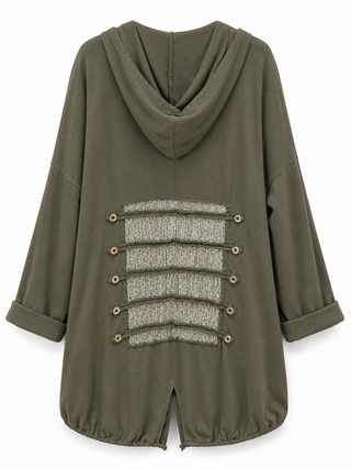 Sorrento Hooded Cardi - Khaki