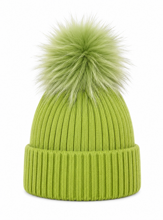 Bowie Hat Beanie bobble - Green