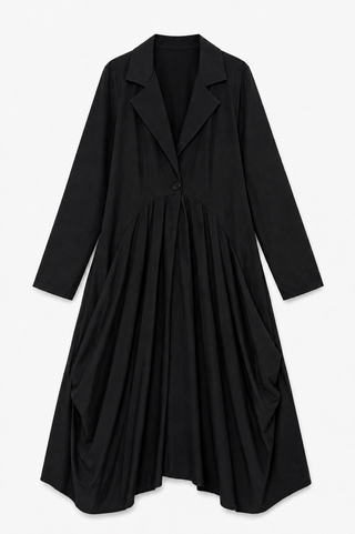 Ballon Designer Coat- Black