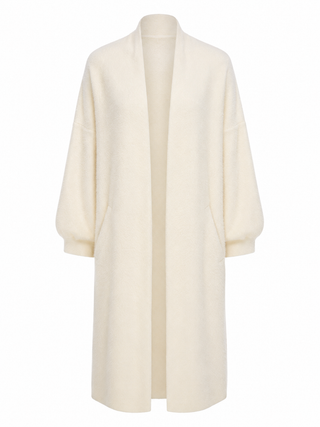 Celeste Longline Cardigan - Cream
