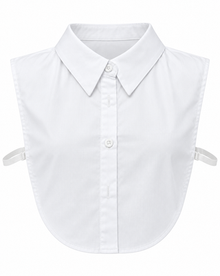 White collar shirt insert