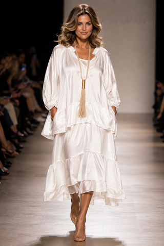 Eden Tiered Dress - Soft White